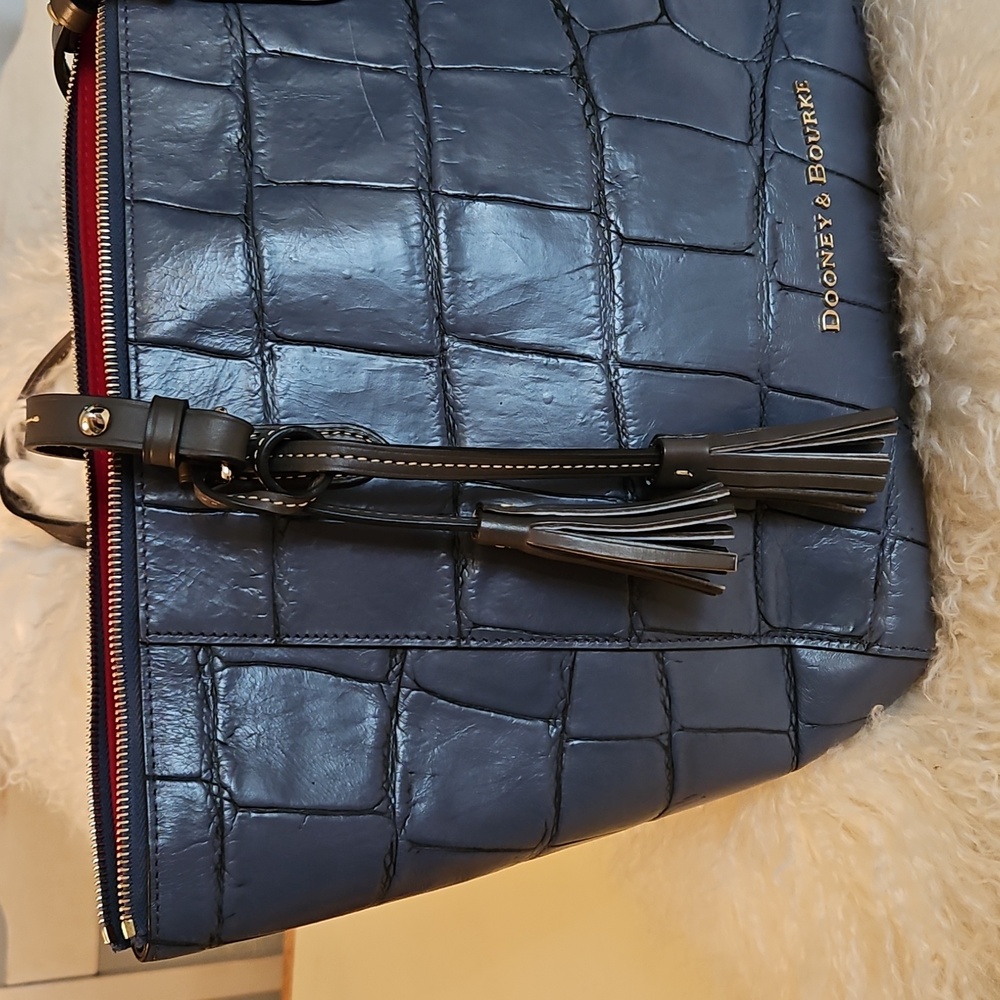 Dooney & Bourke Croc Embossed Tote - Picture 2 of 12